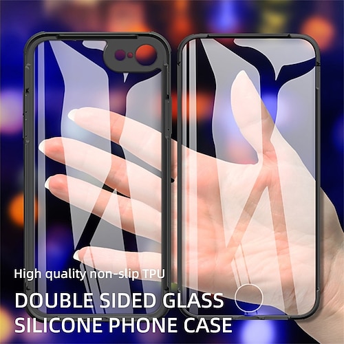 

Phone Case For Apple Full Body Case iPhone 13 Pro Max 12 11 SE 2022 X XR XS Max 8 7 Shockproof Dustproof Transparent Transparent TPU Tempered Glass