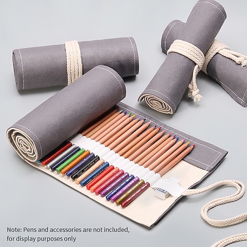 

PencilCasePenPouchMarkerBag Multifunction Canvas for School Student Kids