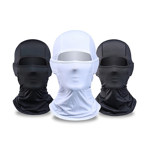 

Balaclava Solid Color Sunscreen Breathable Dust Proof Sweat wicking Comfortable Bike / Cycling White Black Grey Summer for Men's Adults' Outdoor Exercise Cycling / Bike Solid Color 1 PC / Stretchy