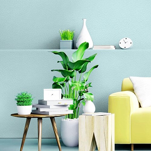 

Solid Color Home Decoration Modern Wall Covering PVC / Vinyl Material Waterproof Fashion Solid color Self adhesive Wallpaper Room Wallcovering 30040cm