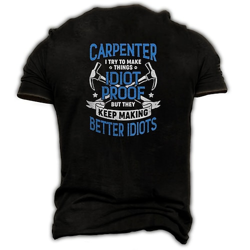 

Men's Unisex T shirt 3D Print Graphic Prints Letter Crew Neck Daily Holiday Print Long Sleeve Tops Casual Designer Big and Tall Papa T Shirts Black