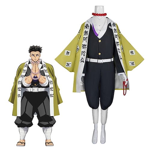 

Inspired by Demon Slayer: Kimetsu no Yaiba Gyomei Himejima Anime Cosplay Costumes Japanese Cosplay Suits Costume For Men's