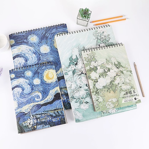 

Sketchbook Notebook Lined A4 8.3×11.7 Inch A3 11.7×16.5 Inch Simplicity Paper Hardcover Portable 100 Pages Notebook for School Office Student