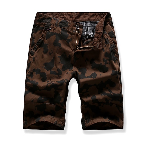 

Men's Classic Style Fashion Shorts Cargo Shorts Pocket Knee Length Pants Casual Daily Camouflage Cotton Blend Comfort Breathable Mid Waist ArmyGreen Grass Green Gray Dark Blue Coffee 32 34 36 38