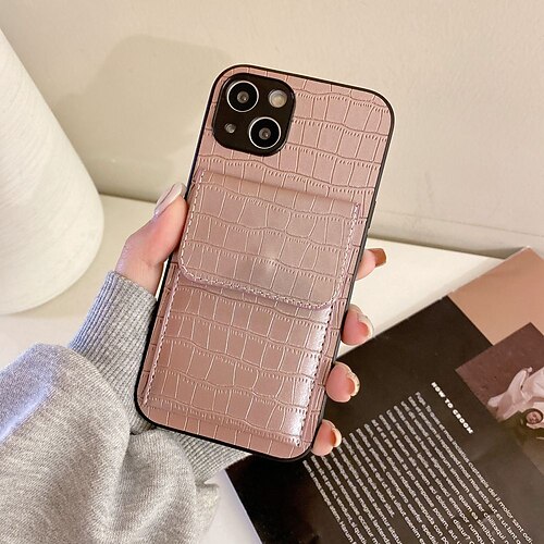 

Phone Case For Apple Back Cover iPhone 13 Pro Max 12 Mini 11 X XR XS Max 8 7 Card Holder Shockproof with Stand Solid Colored PU Leather