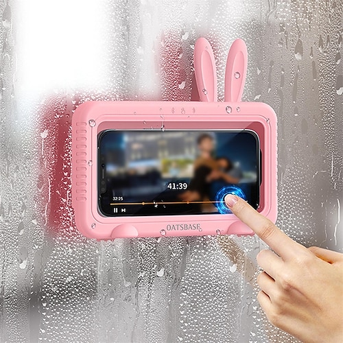 

Duschhandyhalter Wasserfest Touchscreen drehbar Telefonhalter für Bad Neuheiten für die Küche Kompatibel mit Alles Handy Handy-Zubehör