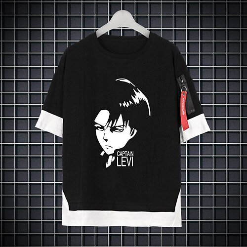 

Inspired by Attack on Titan Eren Jaeger Wings of Freedom Cosplay Costume T-shirt Polyester / Cotton Blend Pattern Harajuku Graphic Kawaii T-shirt For Men's / Women's / Couple's