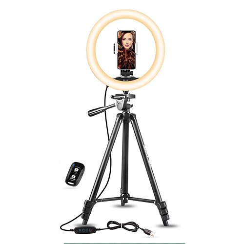 

Floor 10 inch 26CM photography fill light ring light selfie live mobile phone fill light