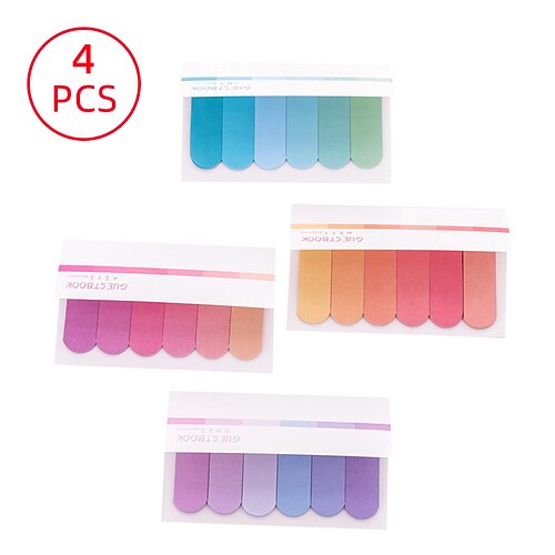 

8 pcs Sticky notes 4.72.9 inch Colorful Paper Self-adhesive Bright Colors Post It Notes for School Office Student