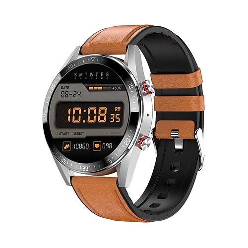 

696 Z18 Smart Watch 1.39 inch Smartwatch Fitness Running Watch Bluetooth Pedometer Call Reminder Sleep Tracker Compatible with Android iOS Men Hands-Free Calls Message Reminder Custom Watch Face IP 67