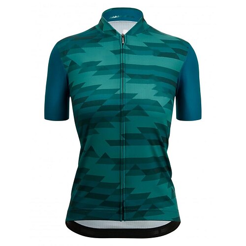 

21Grams Women's Short Sleeve Cycling Jersey Summer Spandex Green Bike Top Mountain Bike MTB Road Bike Cycling Quick Dry Moisture Wicking Sports Clothing Apparel / Athleisure
