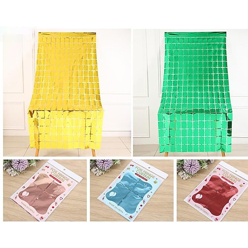 

12 Meter Square Door Curtain Rain Silk Curtain Background Decoration Party Dress Up Festival Celebration Birthday Background Stage Decoration