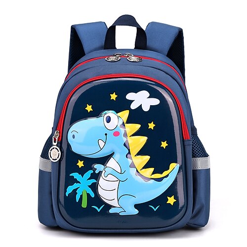 

School Backpack Bookbag Cartoon Animal for Student Classic Large Capacity With Water Bottle Pocket Polyester School Bag Back Pack Satchel