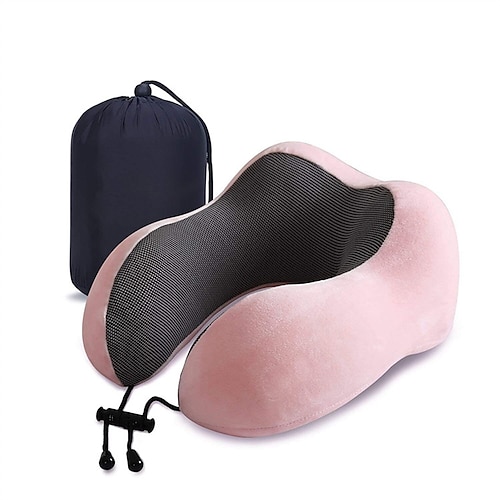 

Neck Pillow for Traveling Upgraded Travel Pillow for Airplane 100% Pure Memory Foam Pillow for Flight Headrest Sleep Portable Plane Accessories