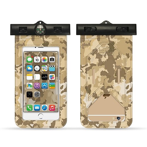 

2 Pack Waterproof Phone Pouch Portable Shockproof Water Resistant Phone Case Dry Bag for For iPhone 13 Pro Max 12 Mini 11 Samsung Galaxy S22 Plus S21 FE A72 52 Swimming Snorkeling Diving / Boating Up