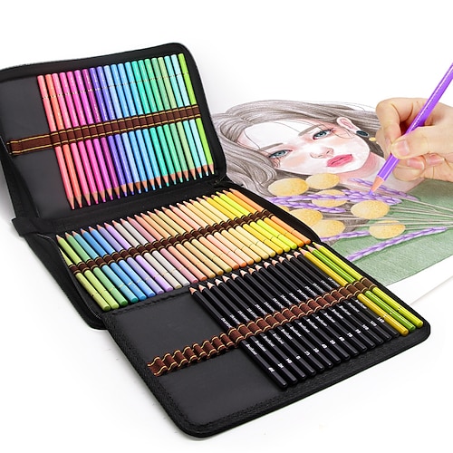 

Colored Pencils Drawing Pencils 2B Sketch Log Pen Holder Oil Colors Rainbow Wood Pencils 120 Count for Exams School Office Drawing and Sketching