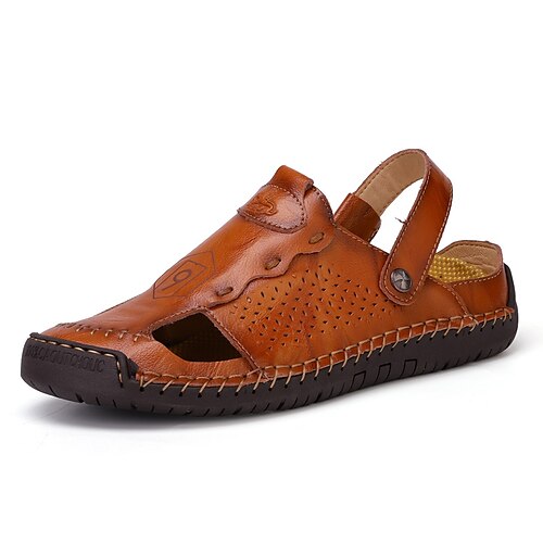 

Men's Sandals Sneakers Loafers Slip-Ons Classic British Daily Office Career PU Booties / Ankle Boots Black Brown Spring Summer