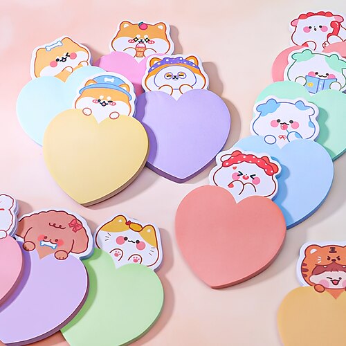 

12 pcs Sticky notes 3.62.7 inch Colorful Paper Self-adhesive Kawaii Post It Notes for School Office Business