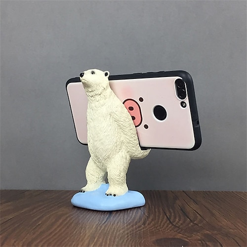 

Universal Phone Holder Standing Bear Cell Phone Stand Tablet Desktop Phone Bracket Support Holder Desk Decoration