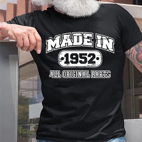 

Men's T shirt Hot Stamping Graphic Letter Crew Neck Street Casual Print Short Sleeve Tops Basic Fashion Classic Comfortable Black Dark Gray Navy Blue