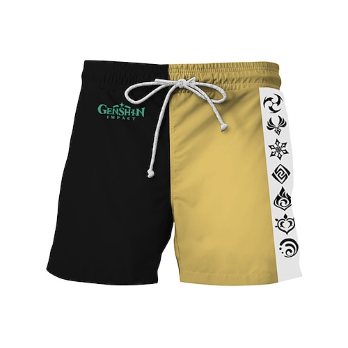 

Inspired by Genshin Impact Xiao Ningguang Beach Shorts Board Shorts 100% Polyester Anime Harajuku Graphic Kawaii Shorts For Men's / Women's / Couple's