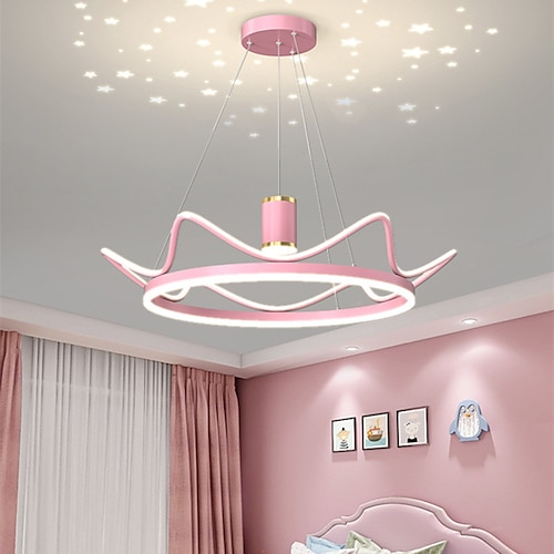 

Modern Pendant Light LED Projection Light Children's Room Chandelier Nordic Light Luxury Star Restaurant Bedroom