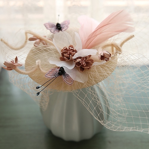 

Women's Elegant Evening Party Flower Headwear