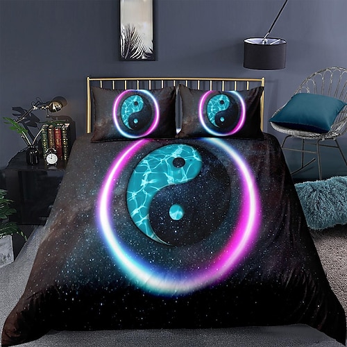 

Fengshui Duvet Cover Set Quilt Bedding Sets Comforter Cover,Queen/King Size/Twin/Single/(Include 1 Duvet Cover, 1 Or 2 Pillowcases Shams),3D Prnted