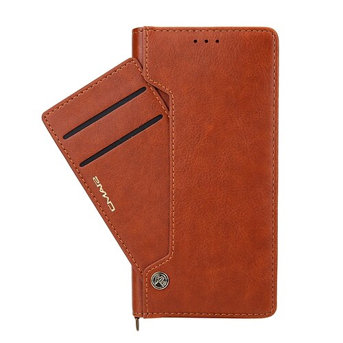

Phone Case For Apple Full Body Case iPhone 13 Pro Max 12 Mini 11 X XR XS Max 8 7 Shockproof Card Holder Slots Kickstand Solid Colored PU Leather