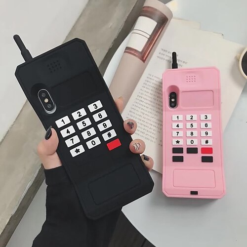 

Phone Case For Apple Back Cover Classic Series iPhone 13 Pro Max 12 11 SE 2022 X XR XS Max 8 7 Bumper Frame Shockproof Dustproof Geometric Pattern 3D Cartoon Silicone
