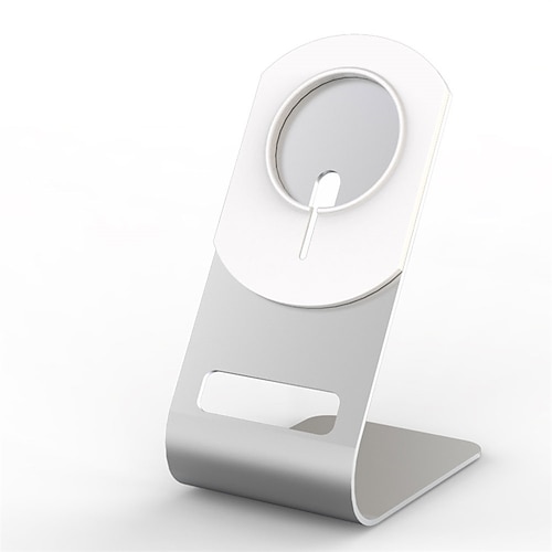 

Phone Stand Portable Slip Resistant Allows MagSafe Accessory Usage Phone Holder for Desk Bedside Selfies / Vlogging / Live Streaming Compatible with All Mobile Phone Phone Accessory