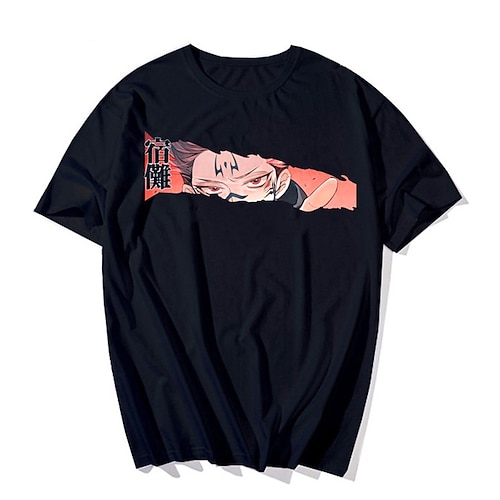

Inspired by Jujutsu Kaisen Yuji Itadori Ryomen Sukuna T-shirt Cartoon Manga Anime Harajuku Graphic Street Style T-shirt For Men's Women's Unisex Adults' Hot Stamping 100% Polyester Casual Daily