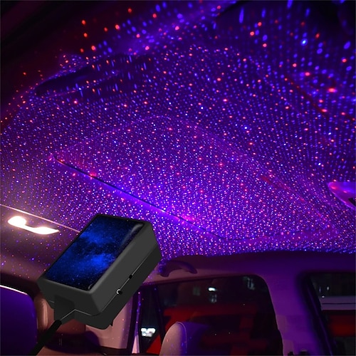 

Car LED Atmosphere Light Voice Controlled Rotatable Car Roof Star Night Light Projector Atmosphere Galaxy Lamp Decorative Lamp