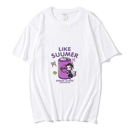 

Inspired by Demon Slayer: Kimetsu no Yaiba Kochou Shinobu T-shirt Anime 100% Polyester Anime Harajuku Graphic Kawaii T-shirt For Men's / Women's / Couple's