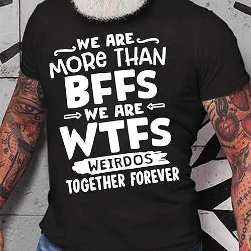 

Men's T shirt Hot Stamping Graphic Letter Crew Neck Street Casual Print Short Sleeve Tops Basic Fashion Classic Comfortable White Black