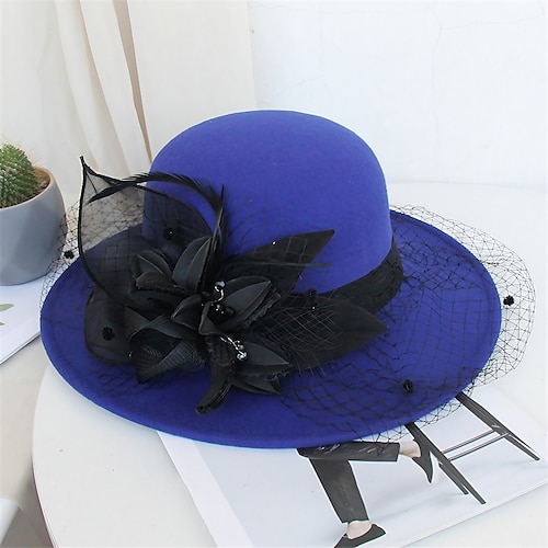 

Femme Chapeau Chapeau de seau Noir Rose Claire Jaune Soirée Extérieur Quotidien Floral Floral Portable Coupe Vent Confort