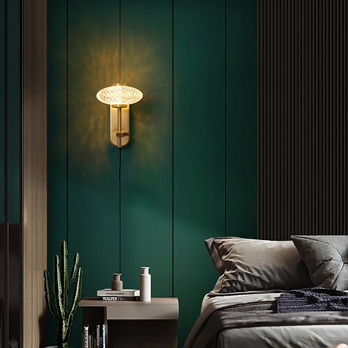 

moderne nordisk stil innendørs vegglampe led vegglamper stue soverom kobber 220-240v