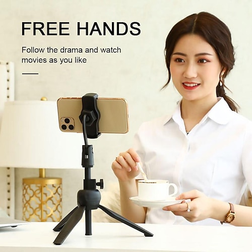 

New Tripod Mobile Phone Stand Desktop Live Self Timer Bar Phone Holder Lazy Phone Tablet Computer Bracket for iPhone Samsung