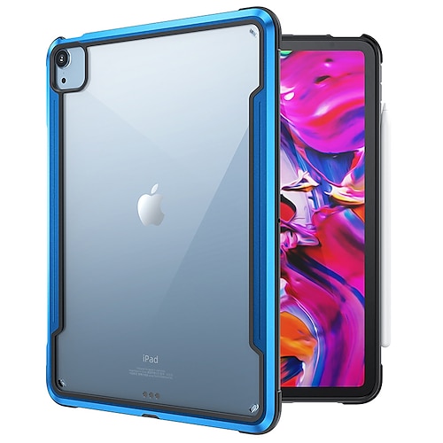 

Tablet Case Cover For Apple iPad Air 5th iPad 10.2'' 9th 8th 7th iPad Air 4th Waterproof Portable Pencil Holder Transparent TPU PC Aluminium