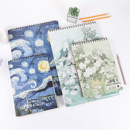 

Sketchbook Notebook Plain A4 8.3×11.7 Inch A3 11.7×16.5 Inch Aesthetic Paper Hardcover Thickening 100 Pages Notebook for Office Student