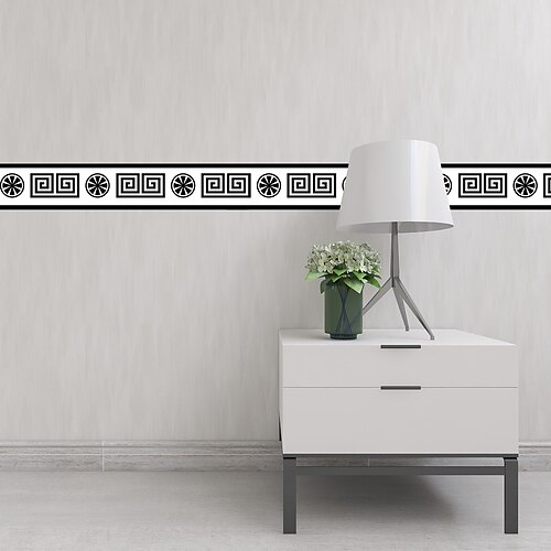 

Luminous Waist Line Tile Stickers Bathroom Kitchen Warning Wall Stickers