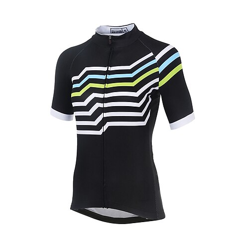 

21Grams Women's Short Sleeve Cycling Jersey Summer Spandex Black Bike Top Mountain Bike MTB Road Bike Cycling Quick Dry Moisture Wicking Sports Clothing Apparel / Athleisure