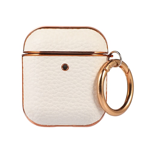 

Case Cover Compatible with AirPods Pro Airpods 1/2 Shockproof Dustproof Solid Color PU Leather Headphone Case