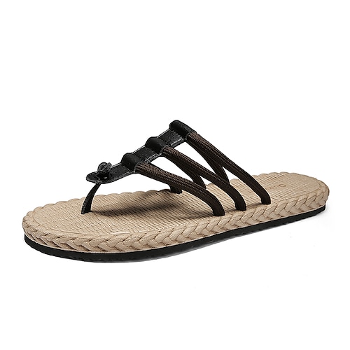 

Men's Sandals Slippers Flip-Flops Crib Shoes Casual Daily Beach EVA(ethylene-vinyl acetate copolymer) Black Brown Gray Summer