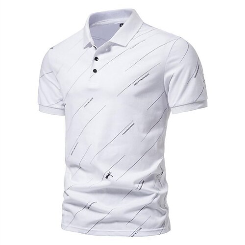 

Men's Collar Polo Shirt Golf Shirt Solid Color Turndown White Black Casual Short Sleeve Clothing Apparel Casual