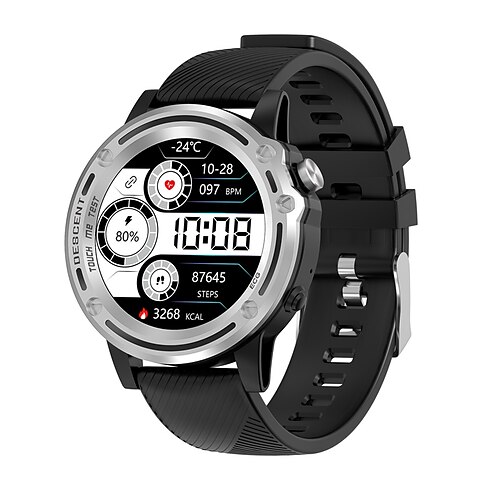 

696 RC09 Smart Watch 1.28 inch Smartwatch Fitness Running Watch Bluetooth ECGPPG Pedometer Call Reminder Compatible with Android iOS Men Hands-Free Calls Message Reminder Camera Control IP 67 31mm