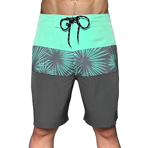 

Men's Swim Shorts Swim Trunks Spandex Board Shorts Breathable Quick Dry Stretchy Drawstring with Pockets - Swimming Surfing Beach Water Sports Patchwork Printed Summer