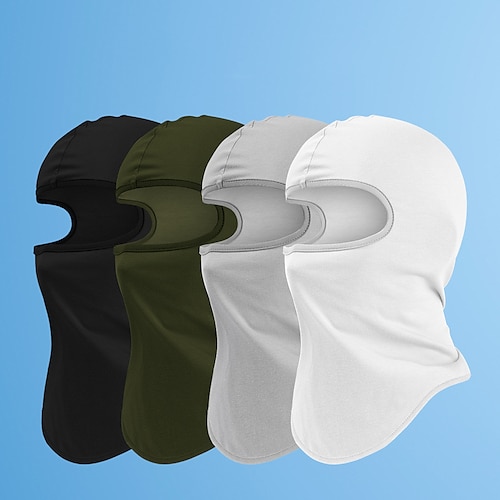 

Balaclava Solid Color Sunscreen Breathable Dust Proof Sweat wicking Comfortable Bike / Cycling White Black Army Green for Men's Women's Adults' Outdoor Exercise Cycling / Bike Solid Color 1 PC
