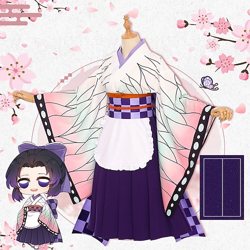 

Inspired by Demon Slayer: Kimetsu no Yaiba Kochou Shinobu Anime Cosplay Costumes Japanese Cosplay Suits Kimono Coat For Women's