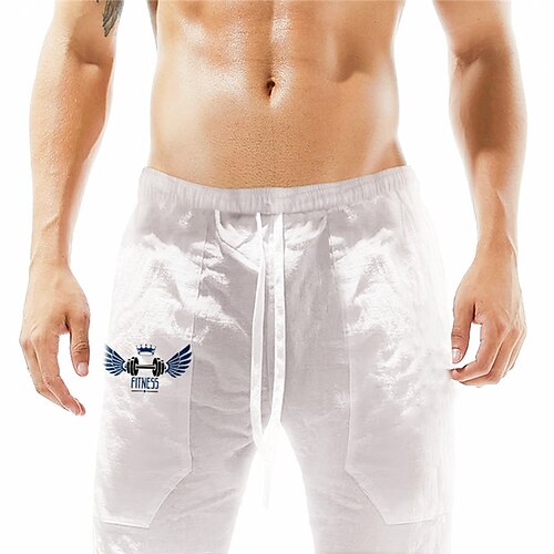 

Men's Stylish Designer Straight Shorts Elastic Waist Print Short Pants Sports Outdoor Daily Graphic Prints Cotton Blend Comfort Breathable Mid Waist Green White Khaki Brown M L XL XXL 3XL / Summer